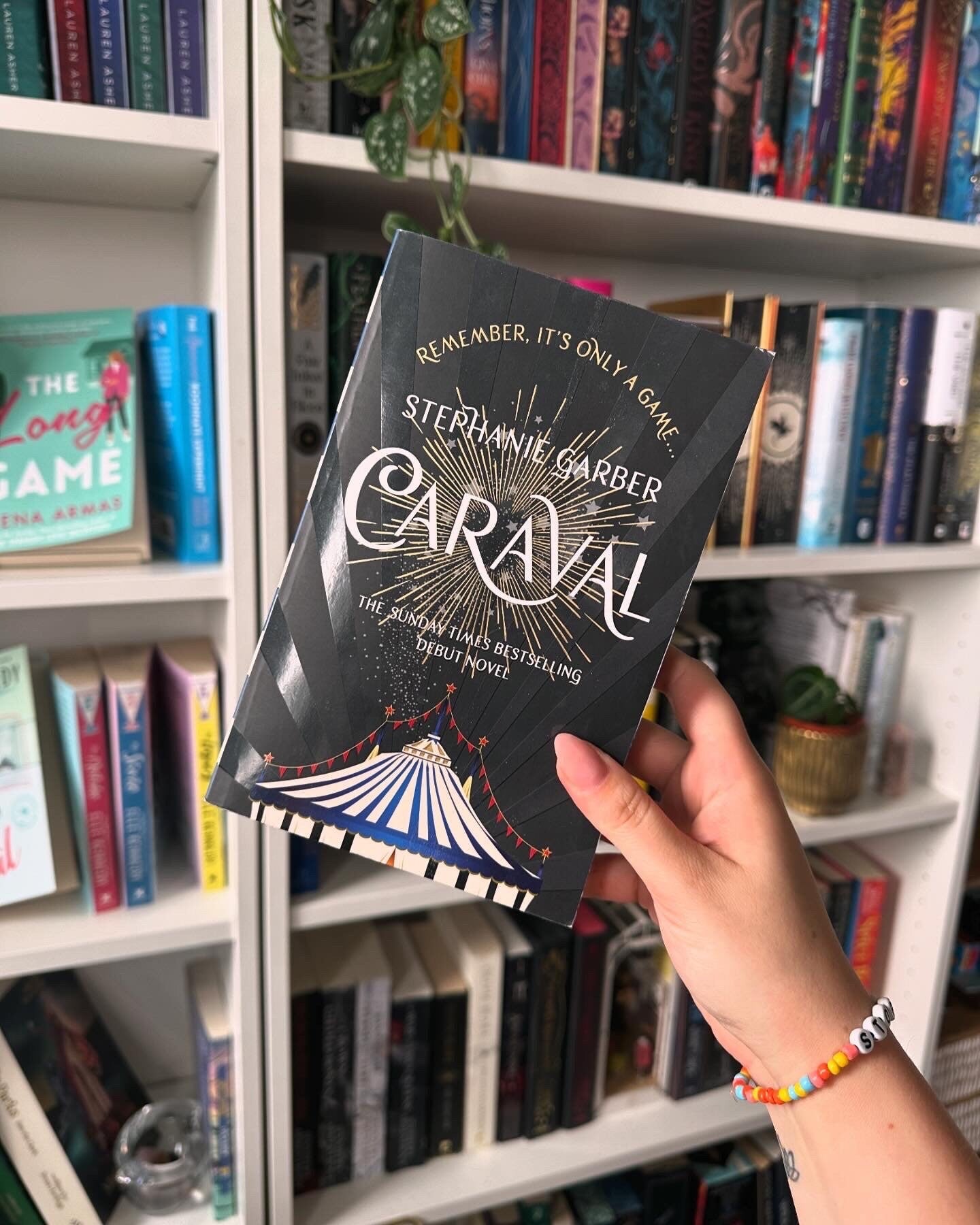 Hand painted 'Caraval'-trilogy